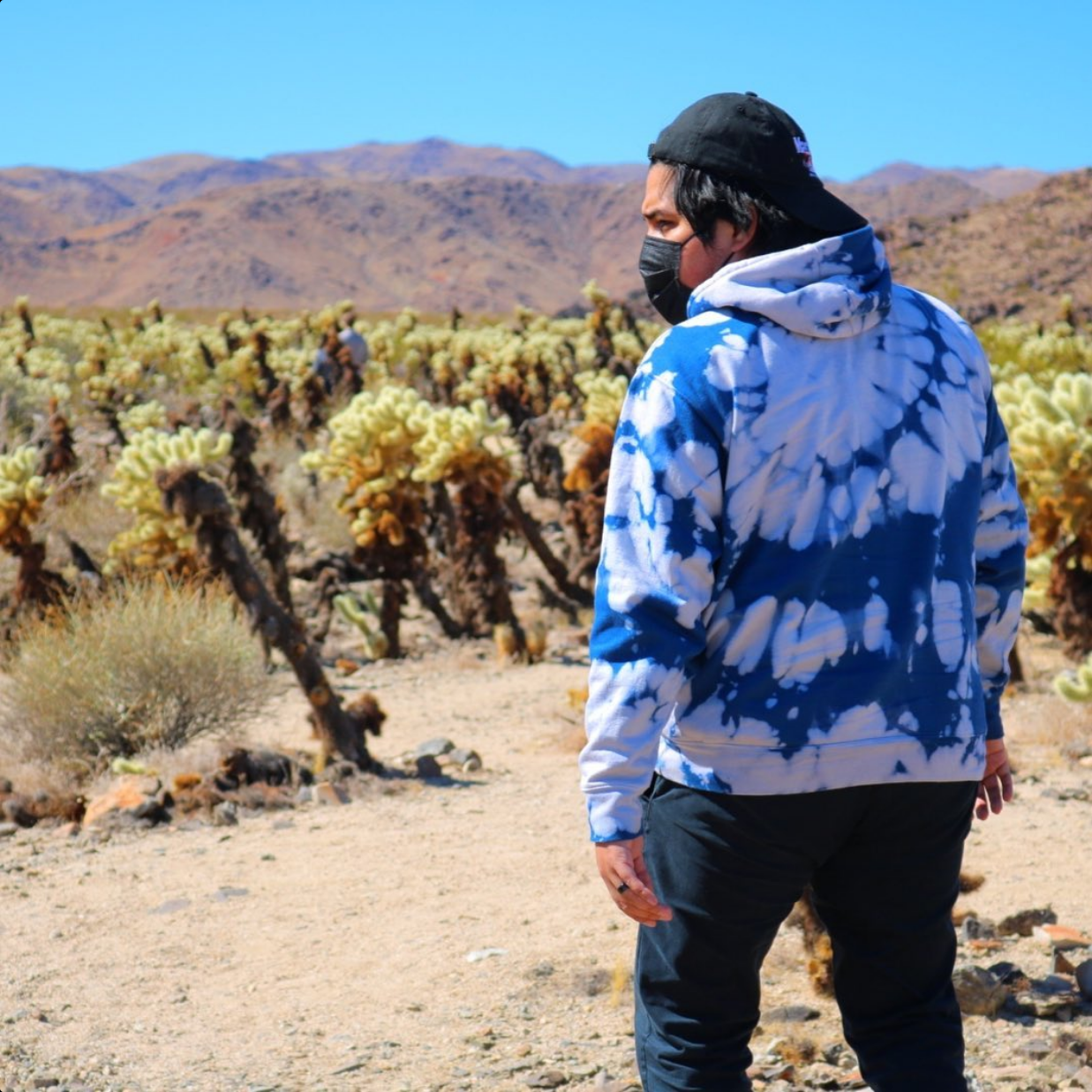 Blue Tie Dye Hoodie